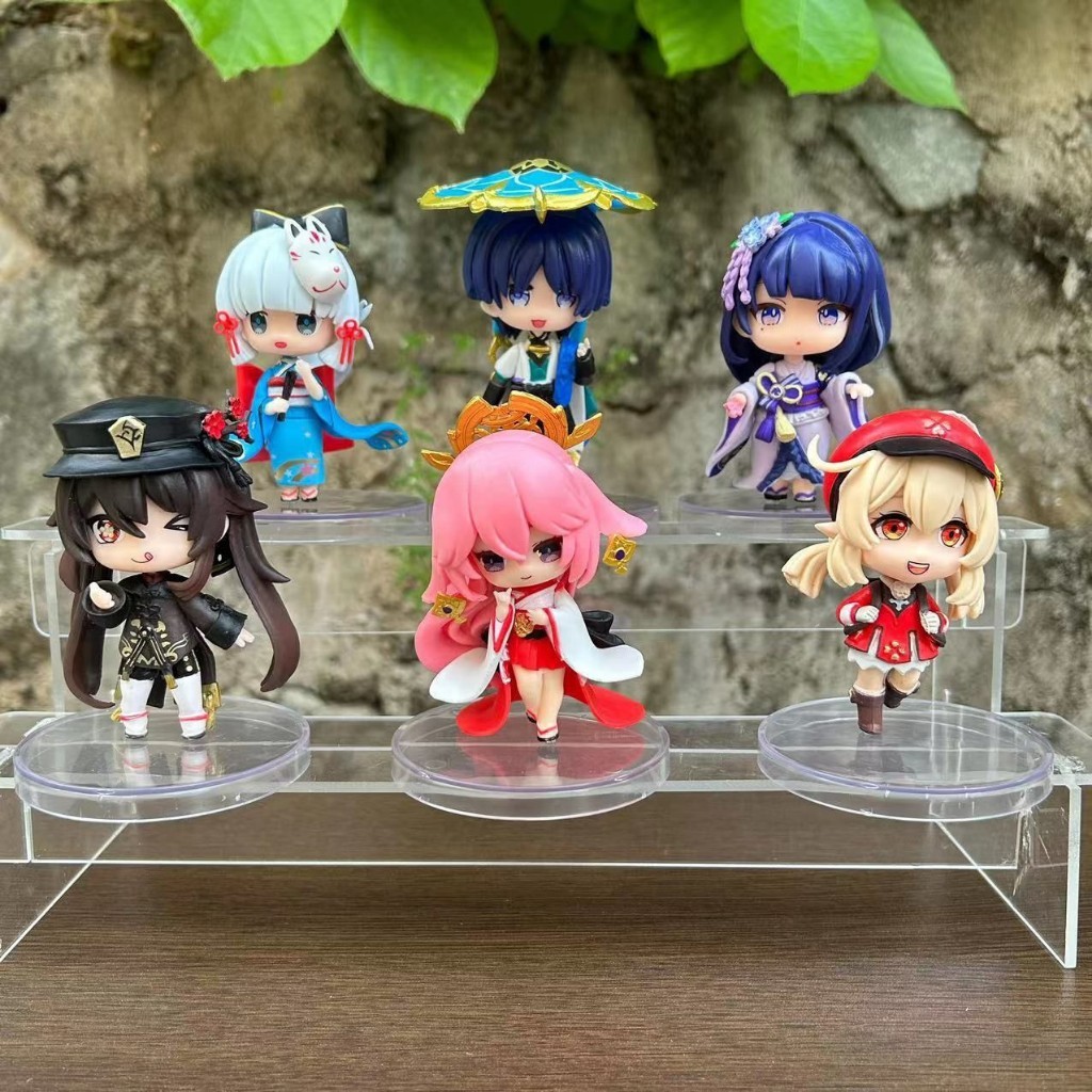 (ขายปลีก) Genshin Impact Bushirod HuTao Shogun Wanderer Ayaka Yae Miko Klee Figure