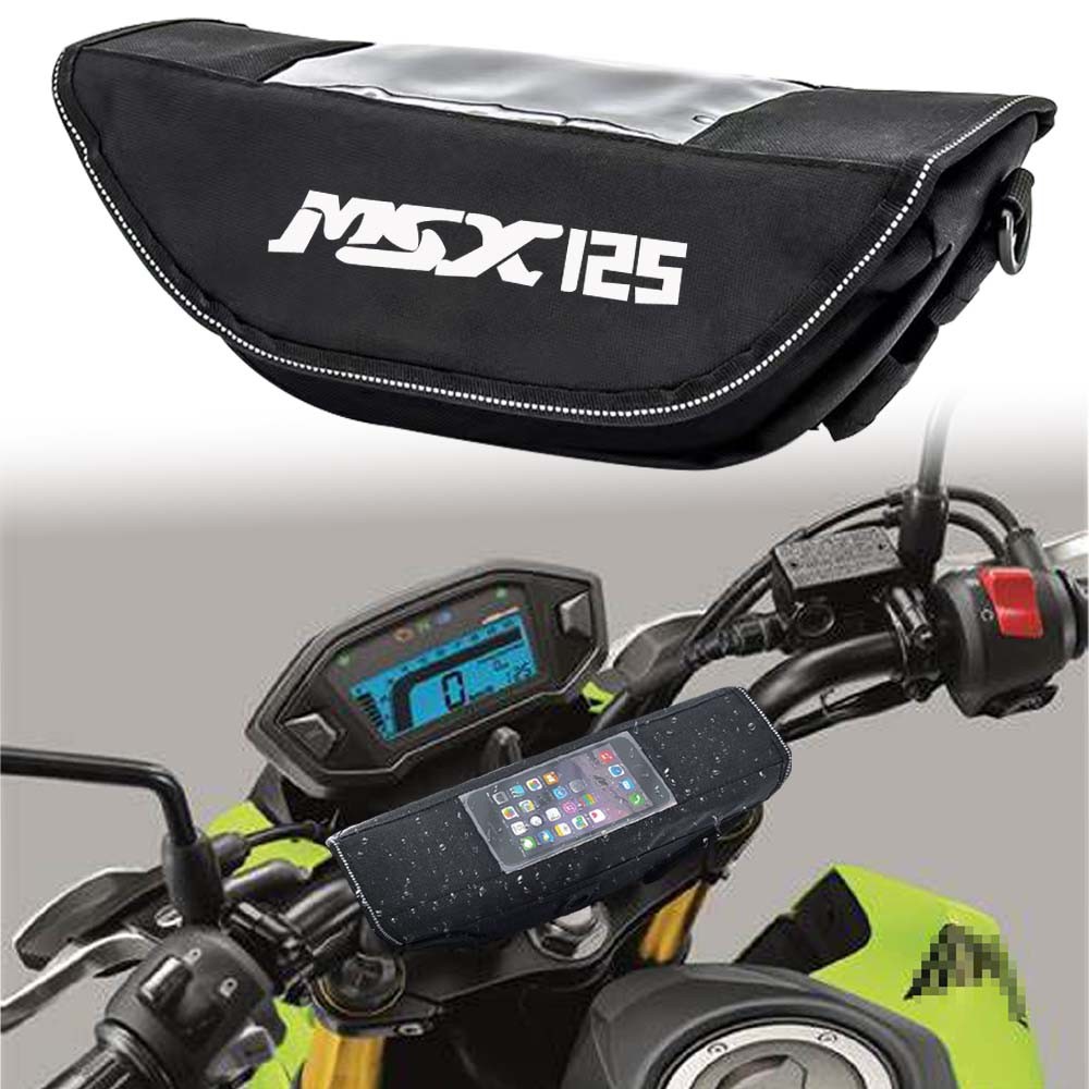 สําหรับ Grom Msx125 Grom125 Grom รถจักรยานยนต์ Handlebar กระเป๋ากันน้ํากระเป๋าเดินทางกระเป๋าหน้าจอ G