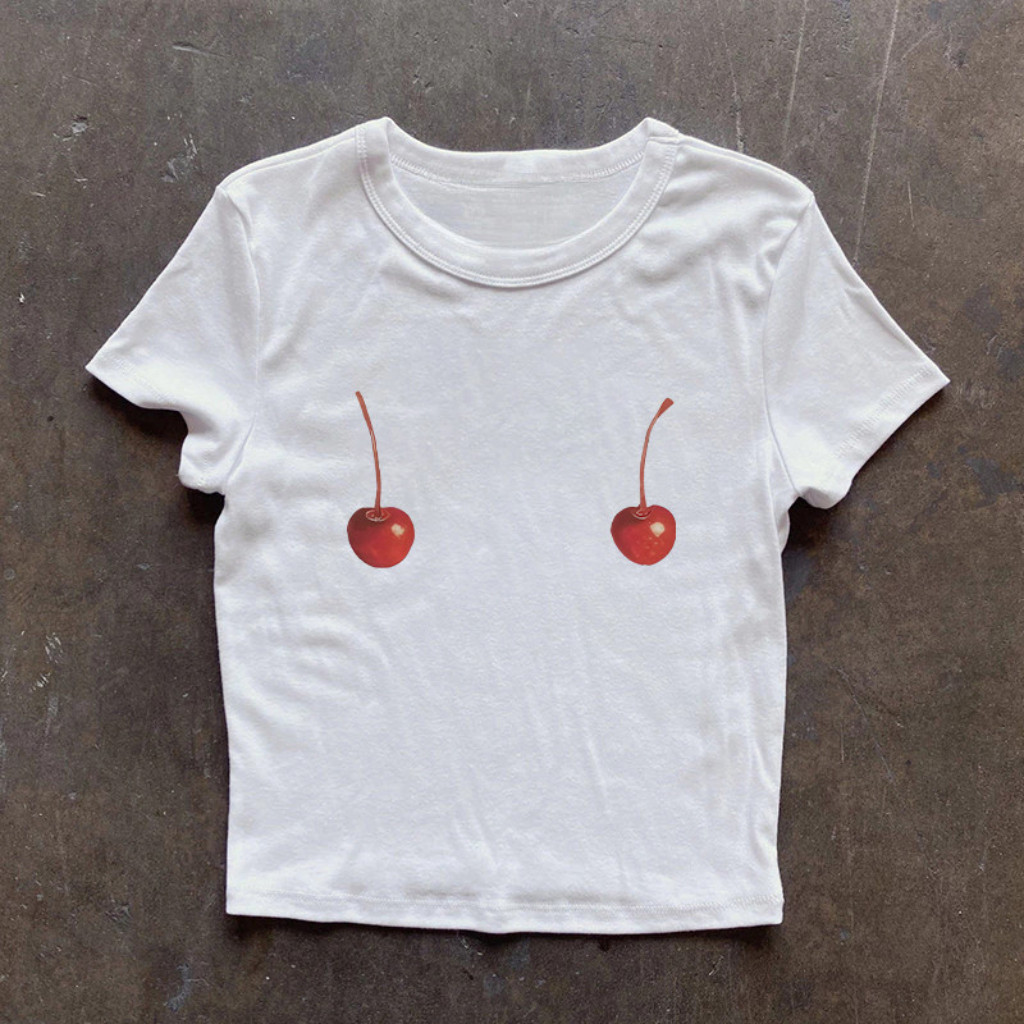 (จัดส่งตลอด 24 ชั่วโมง） Baby Tee เสื้อผู้หญิง เนื้อผ้าที่สวมใส่สบาย ทรง