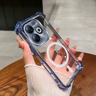 กันกระแทก Case สําหรับ infinix SMART 8 HOT 40i เคสโทรศัพท์ 2025 ใหม่การออกแบบแม่เหล็กความงามกรณี SZ15