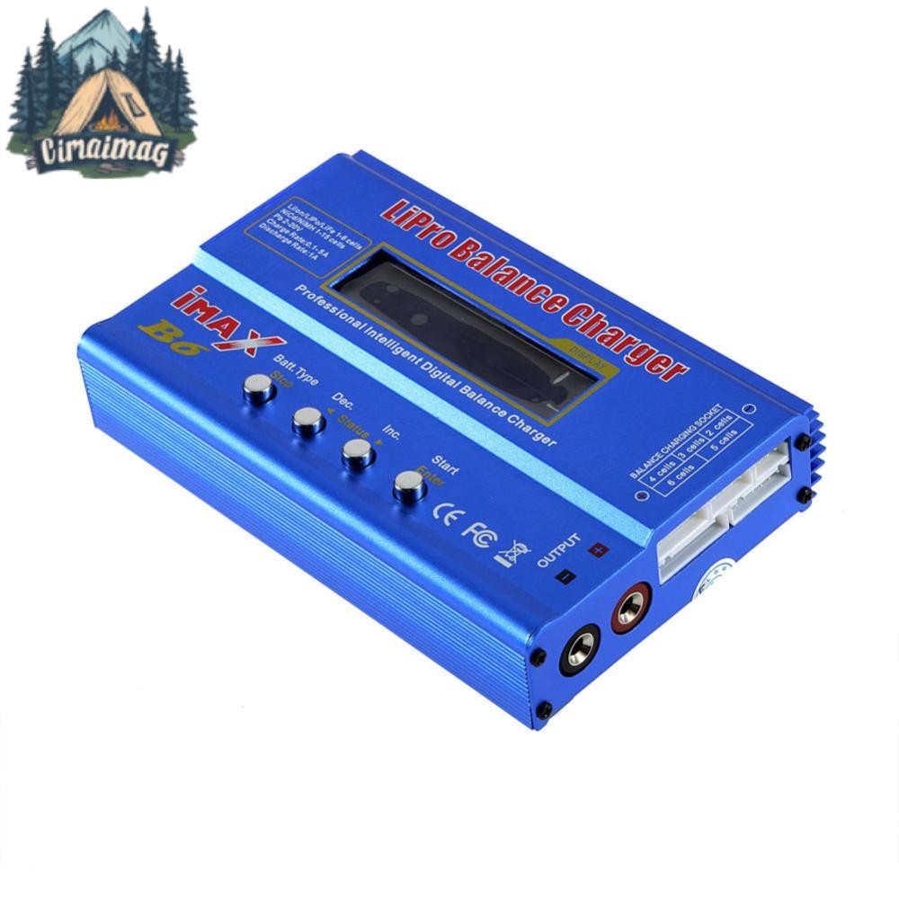 IMAX B6 80W NiMh แบตเตอรี่เครื่องชาร์จดิจิตอลสมดุลสําหรับเฮลิคอปเตอร์ RC
