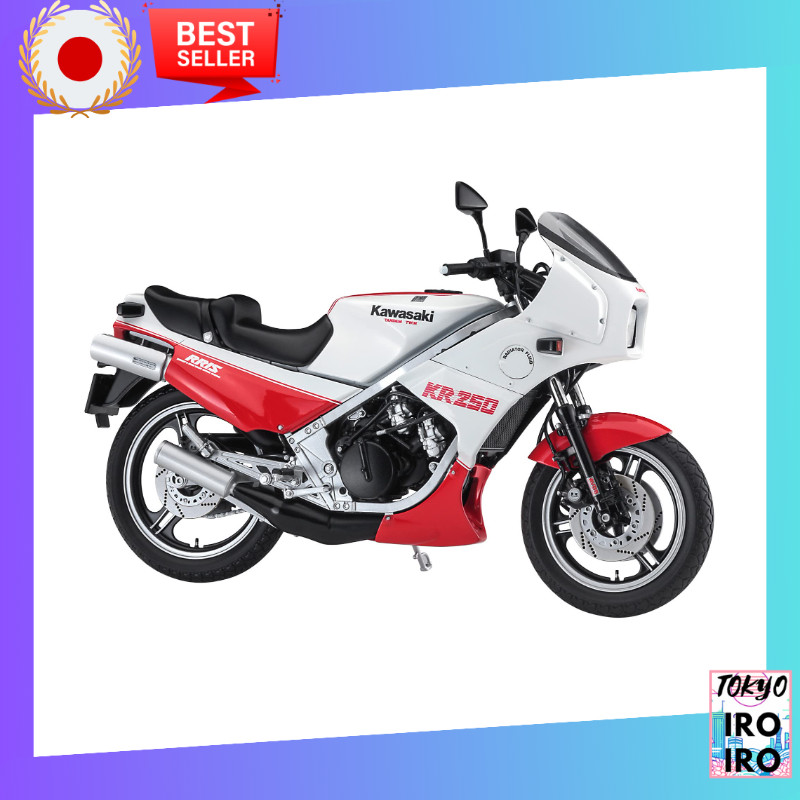 ฮาเซกาวะ 1/12 คาวาซากิ KR250 (KR250A) สีขาว/แดง พลาสติกโมเดล 21745[Japanese Diecast]