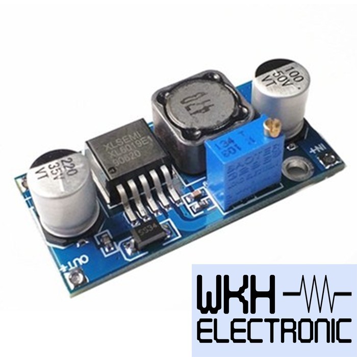 EWR27 Buck Boost XL6019 DC-DC Converter 5A โมดูลจ่ายไฟสลับ