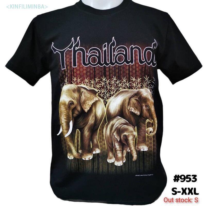 เสื้อยืดไทยแลนด์ สกรีนลายช้าง Souvenir Tshirt Thai ของฝากต่างชาติ เสื้อคนอ้วน Bigsize เสื้อท่องเที่ย