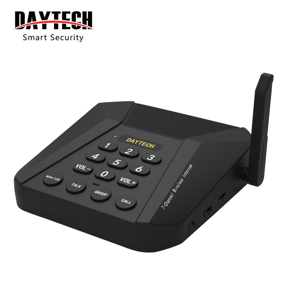 Daytech อินเตอร์คอมไร้สายสําหรับธุรกิจ 1 Mile ระบบอินเตอร์คอม พร้อมวิทยุ Transcieve 21 Channel นเตอร