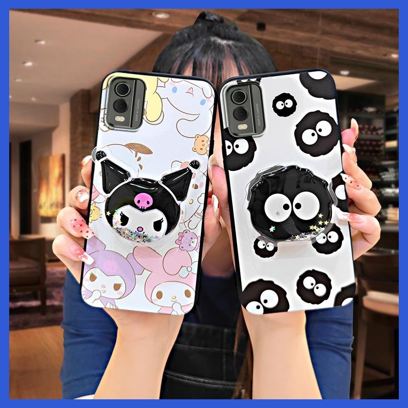 ป้องกันเลนส์โทรศัพท์ Glitter เคสโทรศัพท์สําหรับ Nokia C32 ป้องกัน Quicksand Anti-knock ทนทานแฟชั่นออกแบบน่ารัก Dirt-proof Soft Case ขาตั้งหมุนได้ TPU Kickstand ความเรียบง่าย ราคา ถูกที่สุด ดีลบีเคเค แกลเลอรีภาพที่ 6