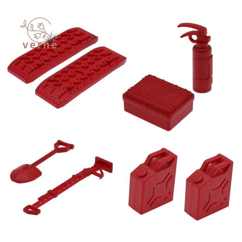 8 ชิ้นจําลองพลั่วทรายบันไดถังน้ํามันเชื้อเพลิงสําหรับ MN D90 MN99S Fayee FY003 RC รถตกแต่งอะไหล่