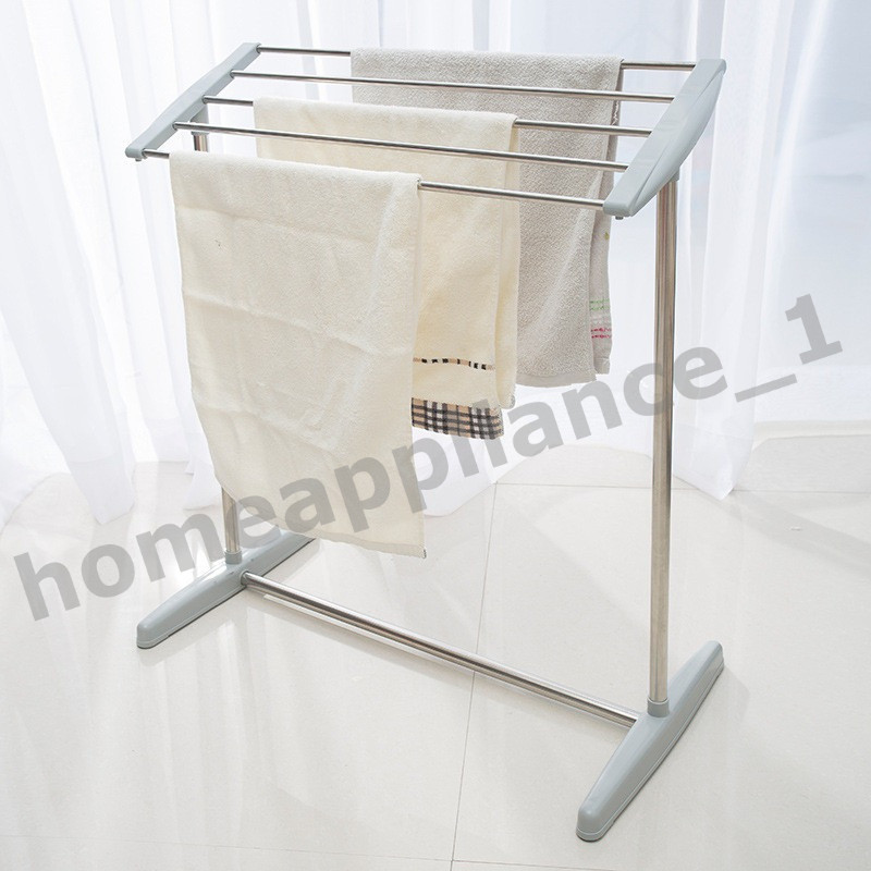 ราวตากผ้าเช็ดตัว 5ช่อง ราวแขวน ประกอบง่าย กันนำ้ สำหรับคอนโด รางตากแข็งแรง clothes drying rack ราวแขวนเสื้อ