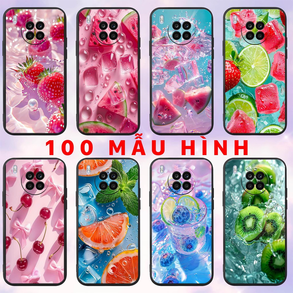 Huawei Nova 8i - เคส Honor 50 Lite - ผลไม้สตรอเบอร์รี่แตงโมเชอร์รี่ส้มกีวีสดฤดูร้อน