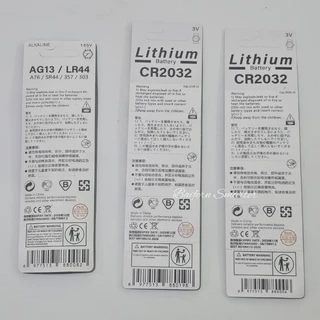 ถ่านกระดุม LR44 A76 AG13 CR2032 สำหรับรีโมท เทียนLED ของเล่น นาฬิกา คอมพิวเตอร์ ผลิตจากโรงงานมาตรฐาน คุณภาพดี