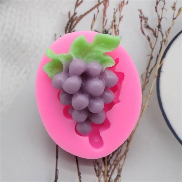 แม่พิมพ์ซิลิโคน - ผลไม้ - Grape Bunch 5cm Roll - 1c - แม่พิมพ์เค้ก - แม่พิมพ์ซิลิโคน 3D - ทนทาน