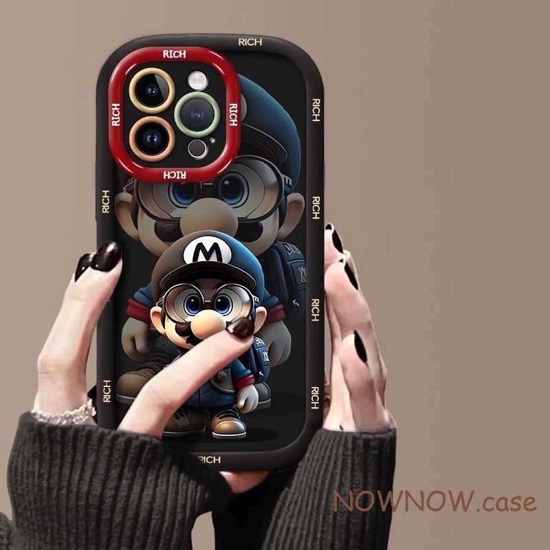 สําหรับ IPhone 16 15 14 13 12 11 Pro Max X XR XS Max 7 8 Plus Super Mario Odyssey Full Body Crash Protection เคสโทรศัพท์ปกอ่อน