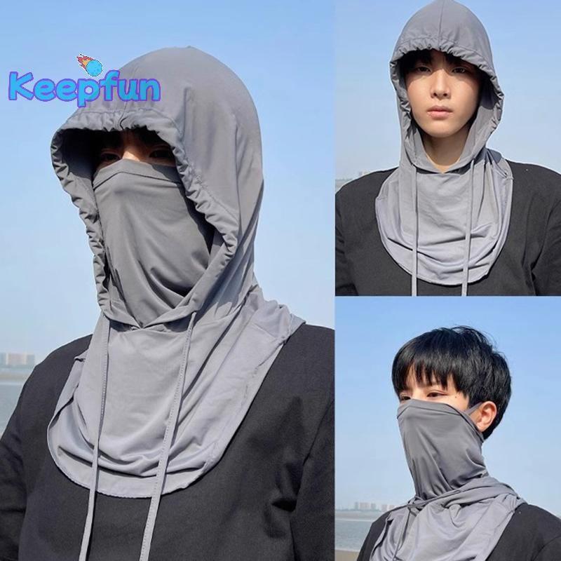 [เก็บสนุก] หมวกฤดูร้อนสําหรับผู้หญิงกลางแจ้งป้องกันรังสียูวีขี่จักรยานหมวกชายหาดหญิงฟลอปปี้พับสุภาพสตรีหมวก เรียกว่า ผ้าไหมน้ําแข็งหน้าปก [ใหม่]