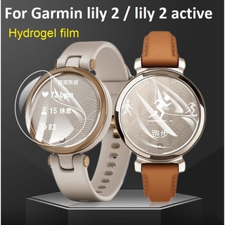 For Garmin Lily 2 active ฟิล์ม garmin lily 2 ฟิล์มไฮโดรเจลใส HD กันรอยหน้าจอ สําหรับ garmin lily 2 ฟิล์ม Hydrogel Film For Garmin Lily 2 Film HD Clear Garmin Lily 2 Screen Protector Explosion-proof Garmin Lily Film Protective Garmin Lily 2 Active ฟิล์ม