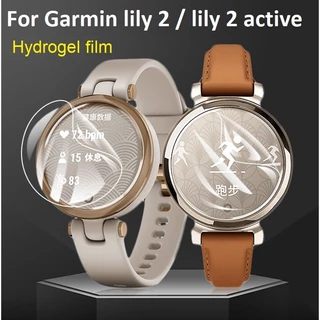 For Garmin Lily 2 active ฟิล์ม garmin lily 2 ฟิล์มไฮโดรเจลใส HD กันรอยหน้าจอ สําหรับ lily 2 Hydrogel Film For Garmin 2 Film HD Clear 2 Screen Protector Explosion-proof Film Protective 2 Active ฟิล์ม