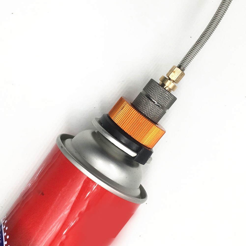 การลดราคาครั้งใหญ่ Outdoor Camping Butane Stove อะแดปเตอร์เติมแก๊สหัวฉีดแก๊สประเภทขวด Connector [BABYHOOD-TH]