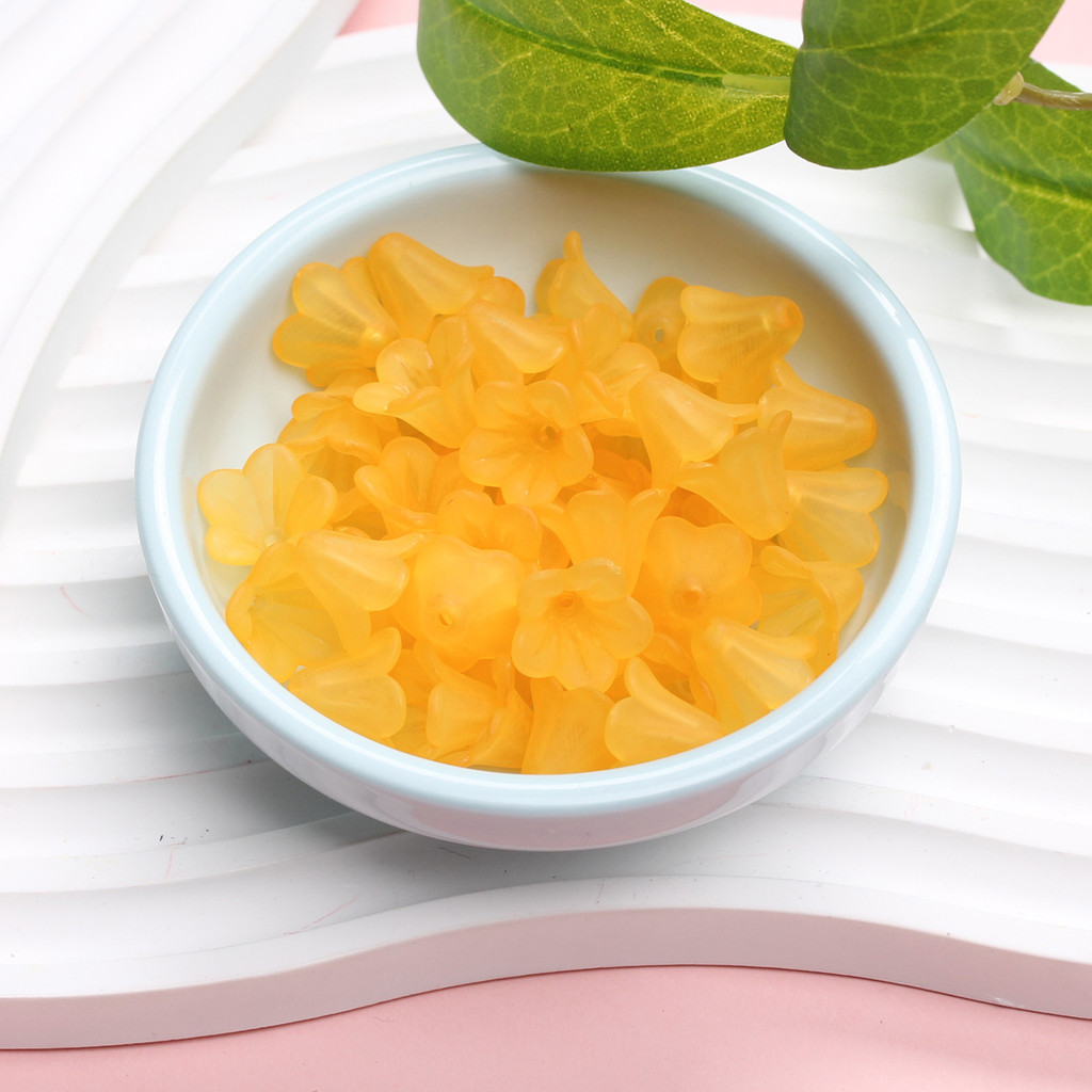 20 ชิ้นแฟชั่นโปร่งใส Frosted Morning Gory ดอกไม้ลูกปัดอะคริลิค DIY เครื่องประดับทําอุปกรณ์เสริม - รูปที่ 6