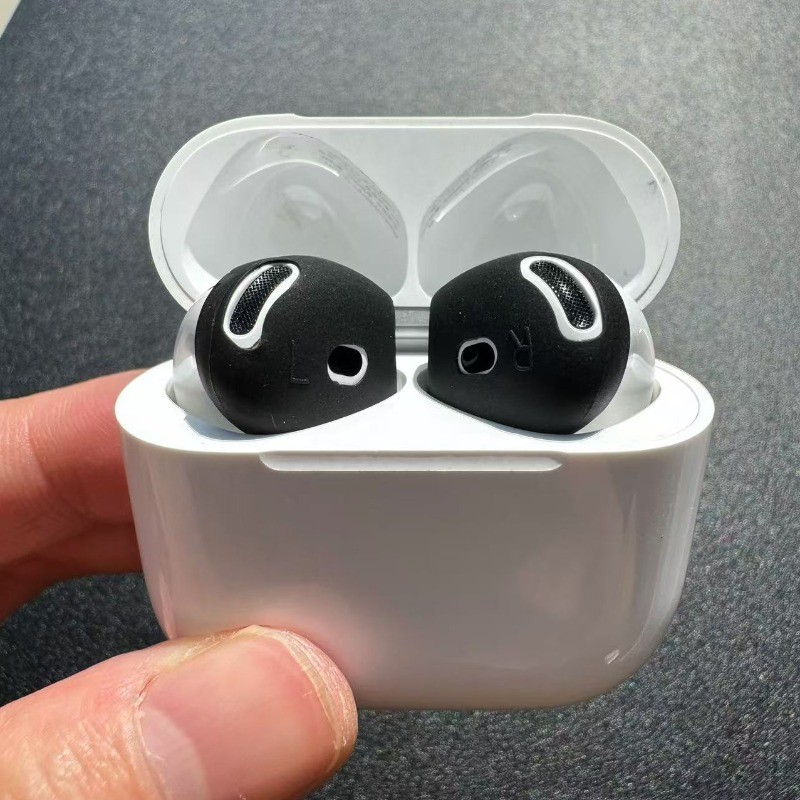 3 คู่เคล็ดลับหูใช้งานร่วมกับ AirPods 4 และ AirPods Pro 3, เปลี่ยนเคล็ดลับบางพิเศษป้องกันการลื่น/รอยขีดข่วน Eartips หูฟังฝาครอบผิวสําหรับ AirPod pro 2 รุ่น [ Fit in Case ]