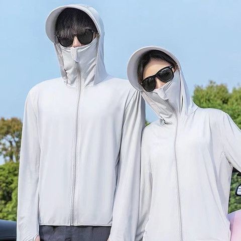 เสื้อแจ็กเก็ตกันแดด UPF50+ มีฮู้ด ระบายอากาศดี ป้องกันรังสียูวี สำหรับผู้ชาย - รูปที่ 6