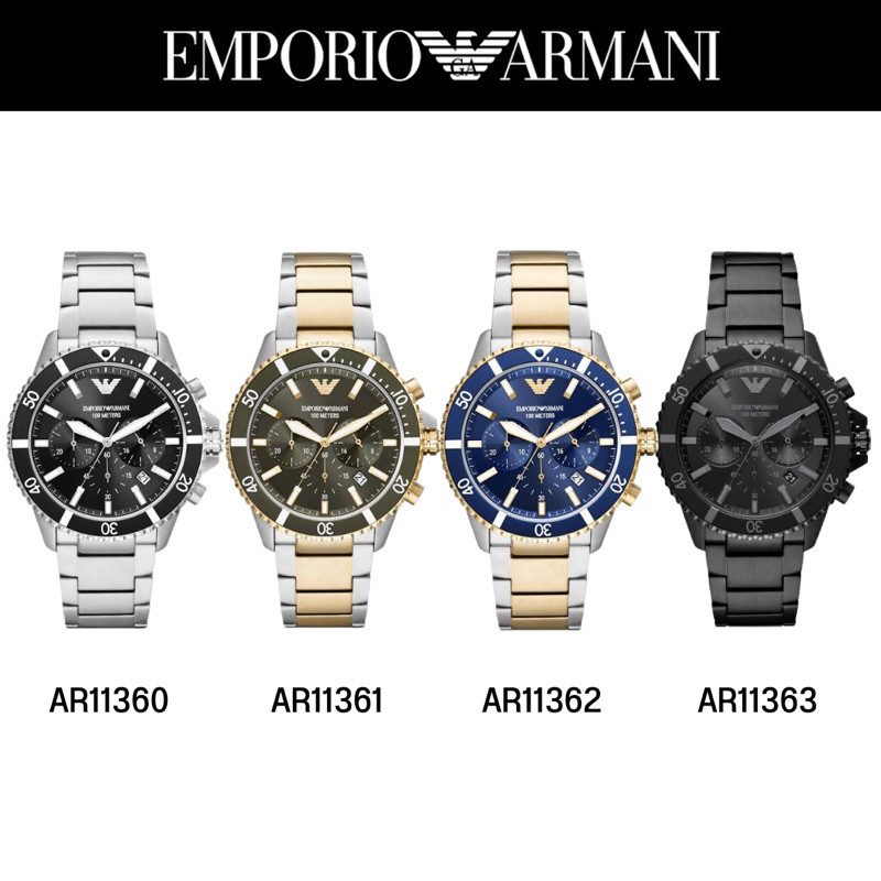 นาฬิกา Emporio Armani รับประกันของแท้ 100% ค่ะ AR11360 AR11361 AR11362 AR11363 43mm