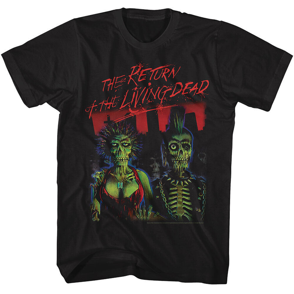 Return Of The Living Dead Movie Zombie Mohawk โปสเตอร์ผู้ชายเสื้อยืด Merch น่ากลัว