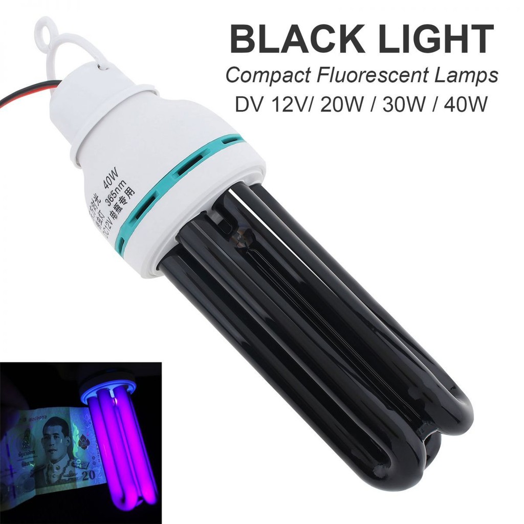 Uv Black Light CFL Farming Lights 365NM 12V Trap Light UV Black Light