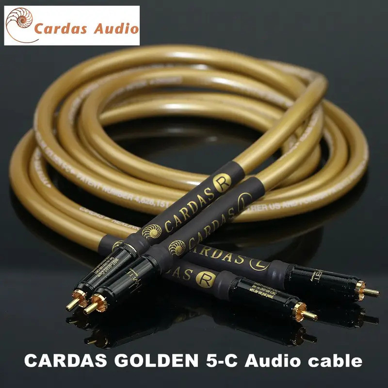 Original卡达斯cardas Golden 5-C Golden Ratio HiFi-END เกรด RCA สายสัญญาณเสียง CD เครื่องขยายเสียงสายเชื่อมต่อ WBT-0102 ปลั๊ก RCA