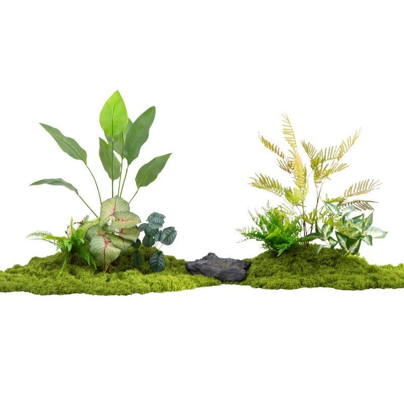 พืชเทียมกลางแจ้งปลอม Bushes UV ทนสีเขียว Boxwood ประดิษฐ์ Greenery Stems ไม้พุ่มสําหรับดอกไม้เตียงบ้านสวนหม้อหน้าต่างกล่อง Farmhouse Décor ราคา ถูกที่สุด ดีลบีเคเค แกลเลอรีภาพที่ 8