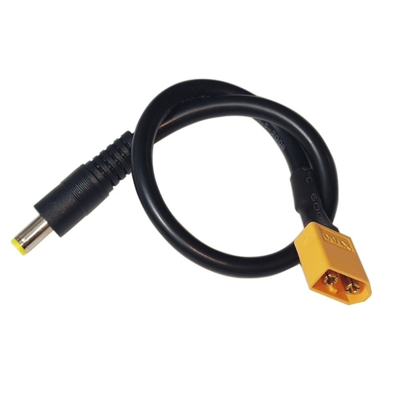 Bbd 30 ซม.DC5521 ถึง XT60 สายเชื่อมต่อชาย XT60 Connector To DC5525 5521 สําหรับแหล่งจ่ายไฟ Extension