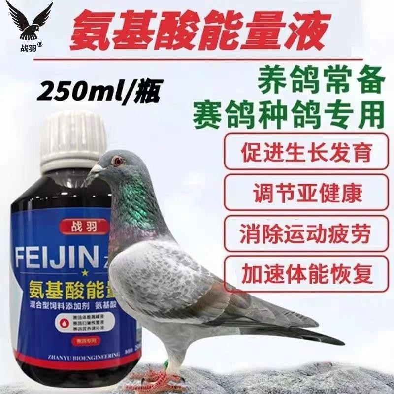 Zhanyu Amino Acid Energy Liquid 250ml + Saige Believe Pigeon Supplies Pigeon อาหารเสริม Amino Acid V