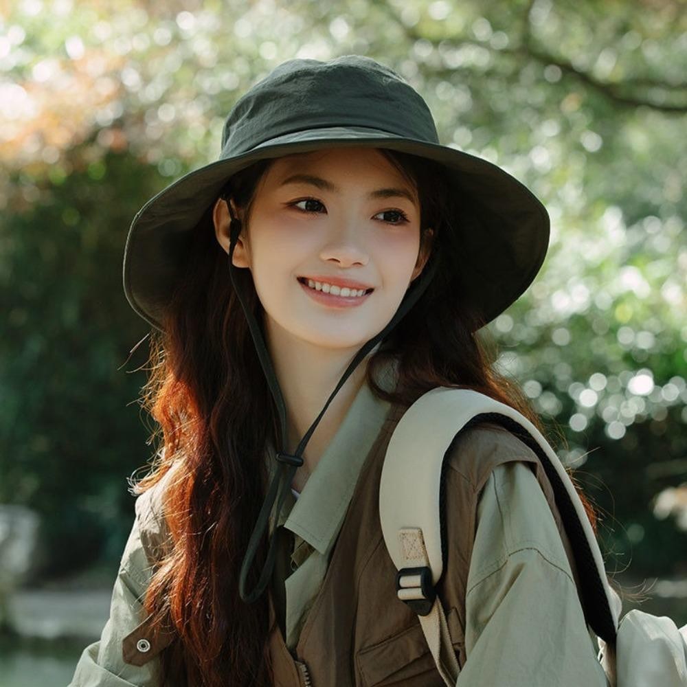 Trendyzone หมวกตกปลา, Anti-Sun Bucket Hat, แฟชั่นปรับอินเทรนด์หมวกชาวประมงกันน้ํากีฬากลางแจ้ง ราคา ถูกที่สุด ดีลบีเคเค แกลเลอรีภาพที่ 6