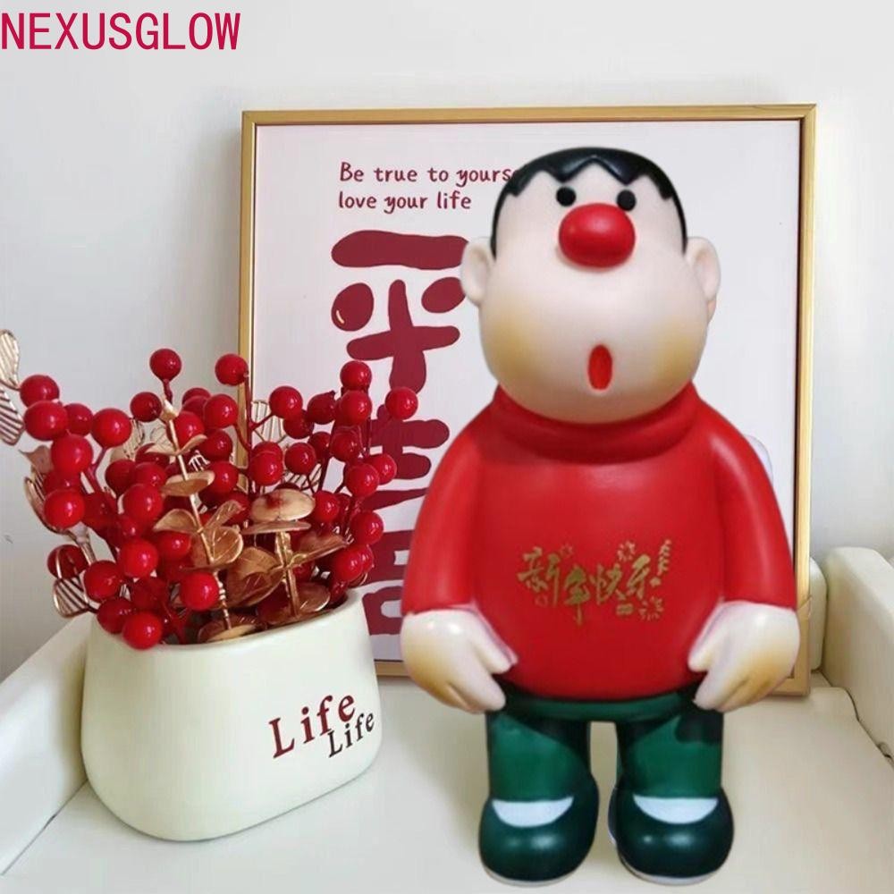 Nexusglow Anime Doraemon Fat|ตุ๊กตา หัวอ้วนคืบหน้า|แอ็คชั่นฟิกเกอร์โดราเอมอนรุ่น Q, ของขวัญของสะสมการ์ตูนสีเขียวอะนิเมะไขมัน|รูปการกระทําของเล่นของขวัญวันเกิด
