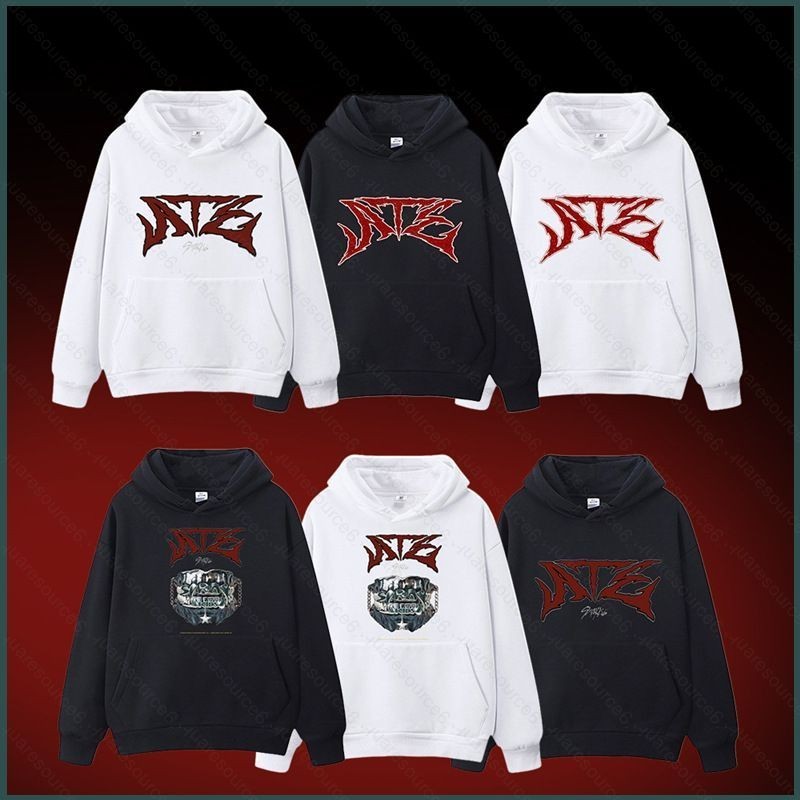 💟😆ผ้าฝ้าย Hoodie🤗 Miss Stray Kids ATE Bang Chan Seo Chang-Bin Lee Min-Ho Hoodie Anime Sweatshirt  คอ