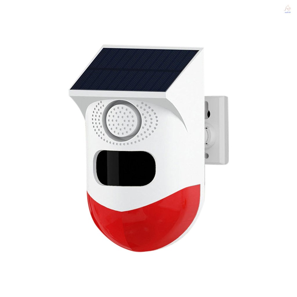 Tuya WiFi พลังงานแสงอาทิตย์ไร้สายอินฟราเรด Motion Sensor เครื่องตรวจจับ Strobe Siren 120dB Alarm กัน