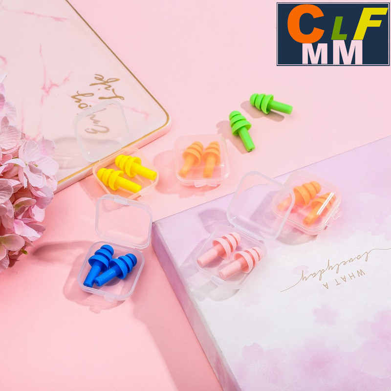 [2 ชิ้น/คู่]ที่อุดหูกันเสียง ซิลิโคนอุดหู ใส่สบาย ที่อุดหูซิลิโคน ทนทานใช้นาน ใช้ซ้ำได้ G2867