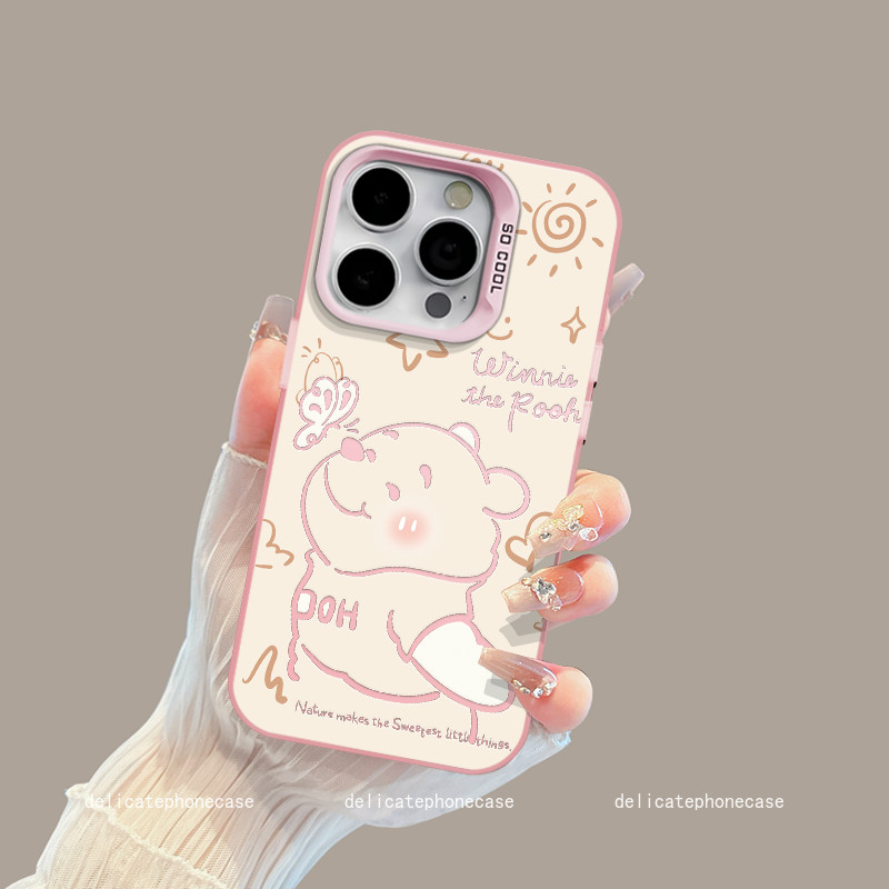 เข้ากันได้กับ iPhone 16 Plus iPhone 15 Pro Max iPhone 13 14 iPhone 11 Pro เคสโทรศัพท์น่ารัก HXMSCY320-GSP