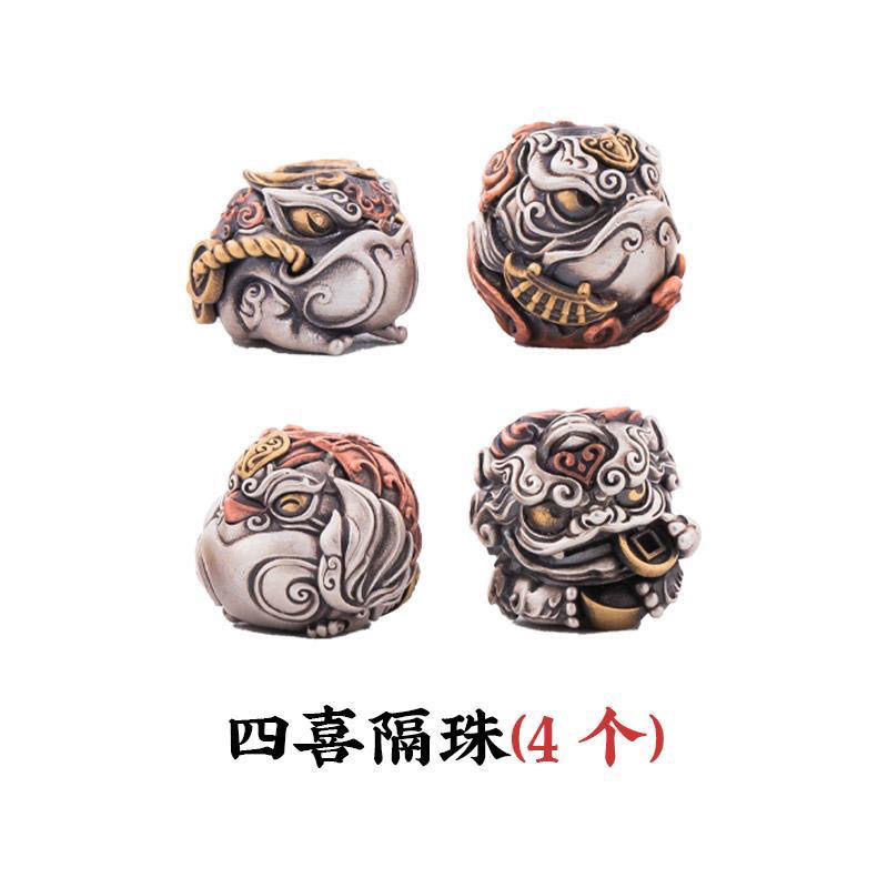 [คลังสินค้าพร้อม] Sixi Maruko Craftsman diy เครื่องประดับสร้อยข้อมือ Spacer ลูกปัด Lucky Pixiu ลูกปัดหลวมขนาดเล็ก
