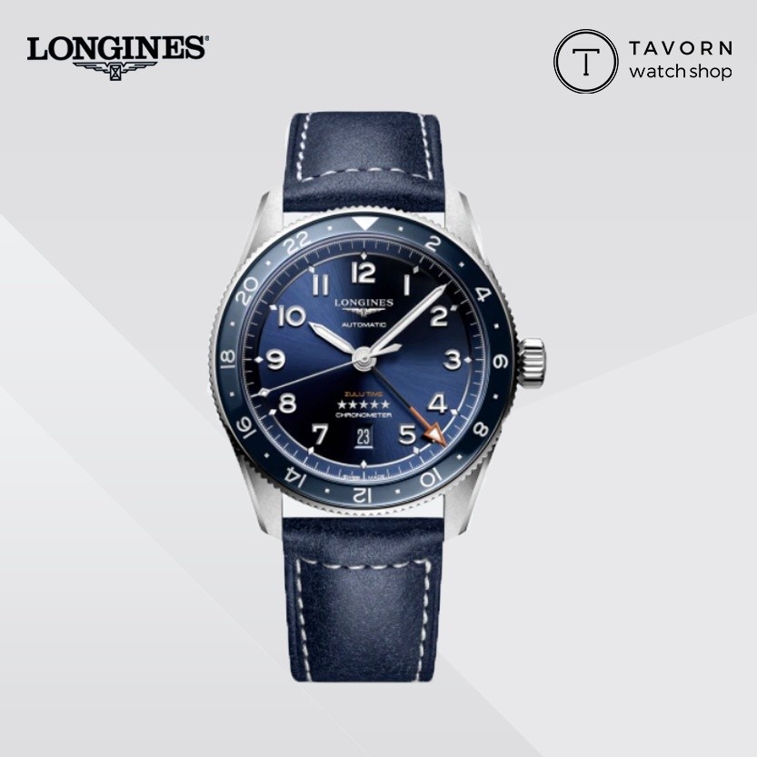 มือสอง 99 ใหม่ นาฬิกา Longines Spirit Zulu Time 42 mm รุ่น L3.812.4.93.2