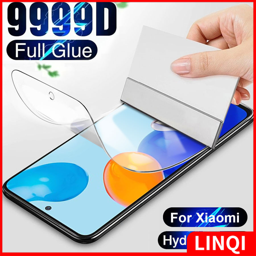 9999d Hydrogel Soft Full Coverฟิล์มXiaomi Redmi Miหมายเหตุ14 13 12s 11s 10 9s 8 7 Pro Max Poco F5 F4