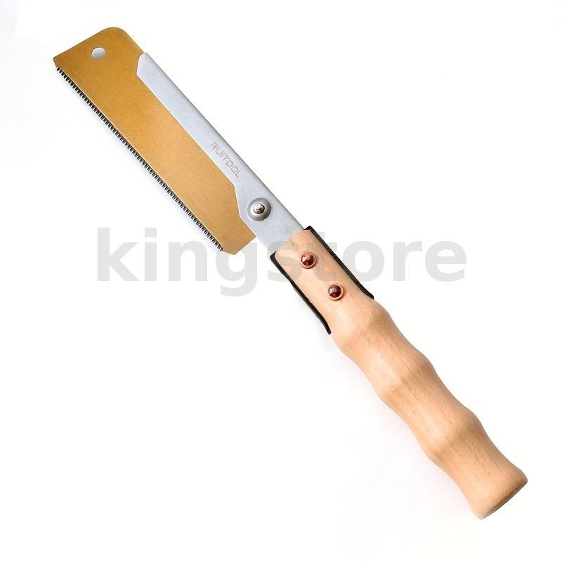 Ruitool เลื่อยมือญี่ปุ่นขนาด 7 นิ้ว SK5 ใบมีดเหล็กด้ามไม้ฟันละเอียดและหยาบสําหรับงานไม้ที่มีความแม่น