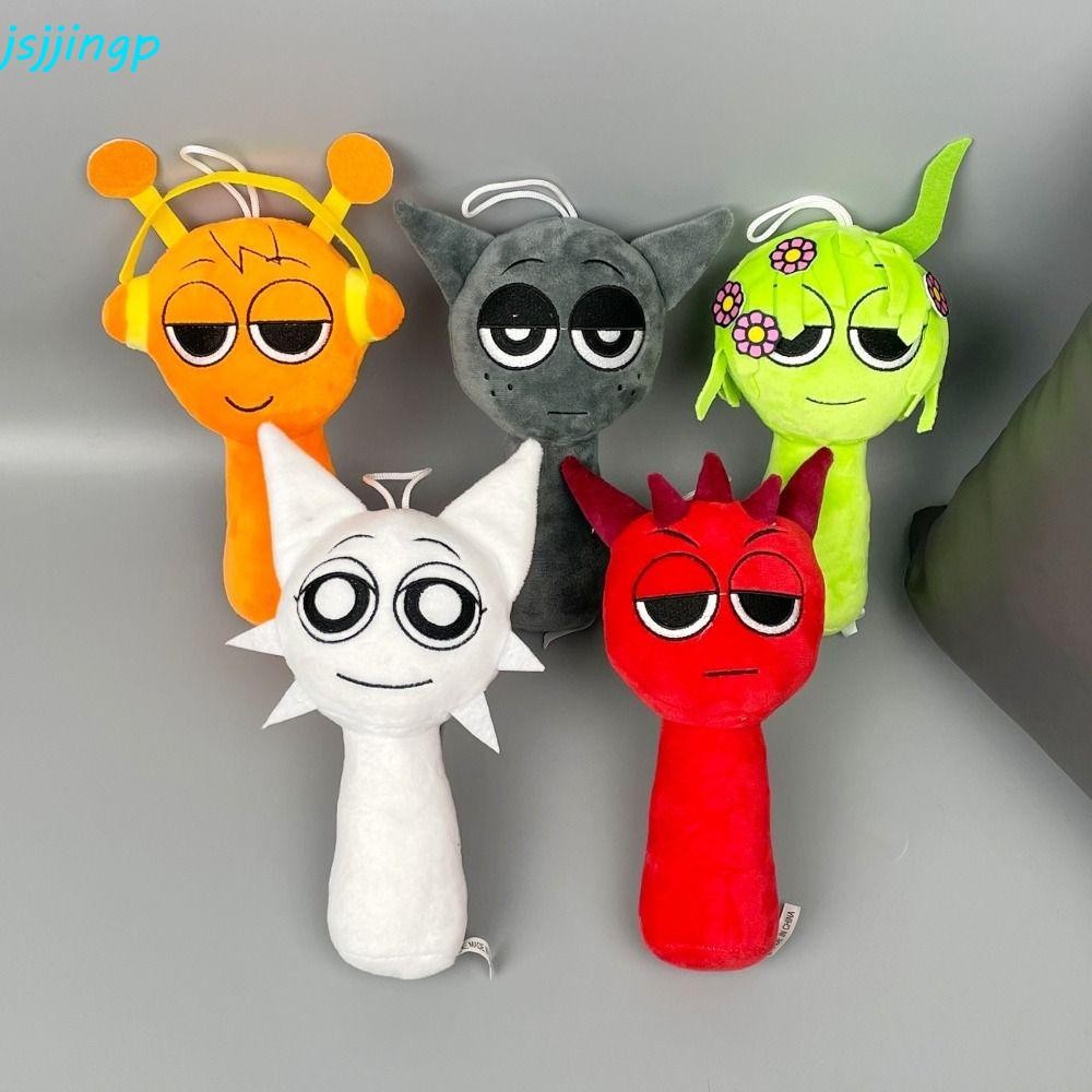 Jsjjingp Sprunki Plush จี้, PP Cotton Soft Beat กล่องพวงกุญแจ, น่ารัก Incredibox Kawaii อุปกรณ์ต่อพ่วงเกม Sepbox ตุ๊กตาการ์ตูน Player