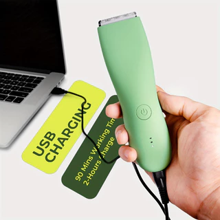 Professional Body hair Trimmer, Groin & Body Manscape Trimmer สําหรับชาย,เครื่องโกนหนวดไฟฟ้าเปลี่ยนใบมีดเซรามิค Groomer, Pubic Grooming Clipper ชายมีดโกนกันน้ํา Biki