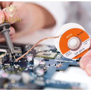 Desoldering Braid Solder Remover Wick Wire เชื่อมดีบุก Sucker สายตะกั่วสายไฟ Flux ซ่อมเครื่องมือ 1.5/2/2.5 มม./3 มม./3.5 มม.Length1.5M