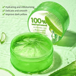 GlowMart เจลว่านหางจระเข้ Aloe Vera 99% 300ml ปราศจากแอลกอฮอล์และน้ำหอมเหมาะสำหรับผิวแพ้ง่ายเป็นพิเศษ