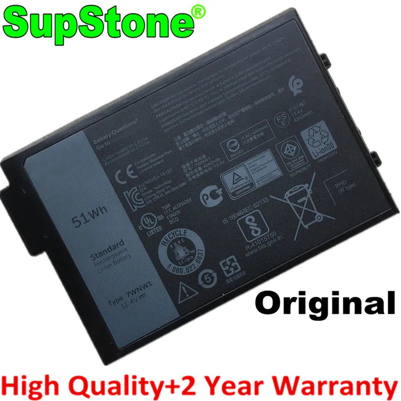SupStone แบตเตอรี่แล็ปท็อป DMF8C 7WNW1สำหรับ Dell Latitude 7424 5420 5424 5420 P85G001ที่ทนทาน P86G0