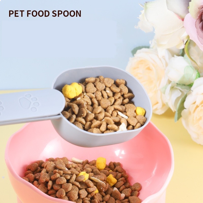 🐾2in1 ช้อนตักอาหารสัตว์เลี้ยงจากถุง มีที่หนีบปิดถุงได้ ช้อนตักอเนกประสงค์ ที่ตักอาหาร สุนัข แมว - รูปที่ 3