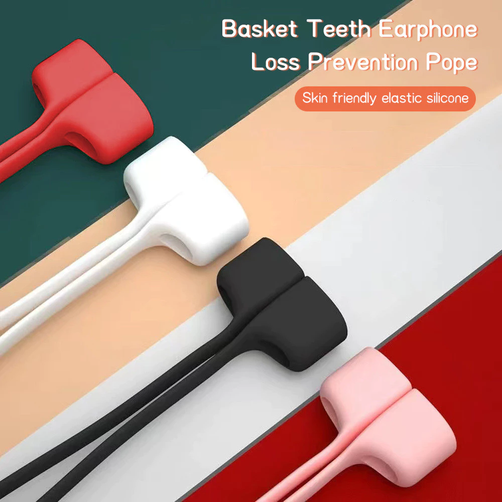 เชือกป้องกันการสูญหายสำหรับ For Apple Airpods Pro 2 3 2 1 หูฟังบลูทูธ ซิลิโคน เชือกคล้องแม่เหล็กป้องกันการสูญหาย