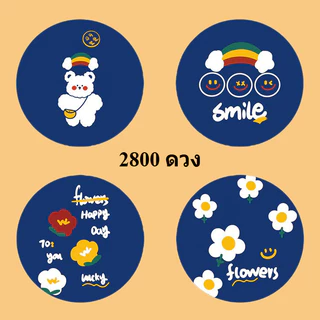 ฟิล์มปิดผนึกถ้วยพลาสติก90-95มม 3,000แผ่นคอลเลกชันรูปแบบเต็มรูปแบบ25ลายน่ารักปิดผนึกไม่รั่วประเทศไทยพร้อมสต็อก