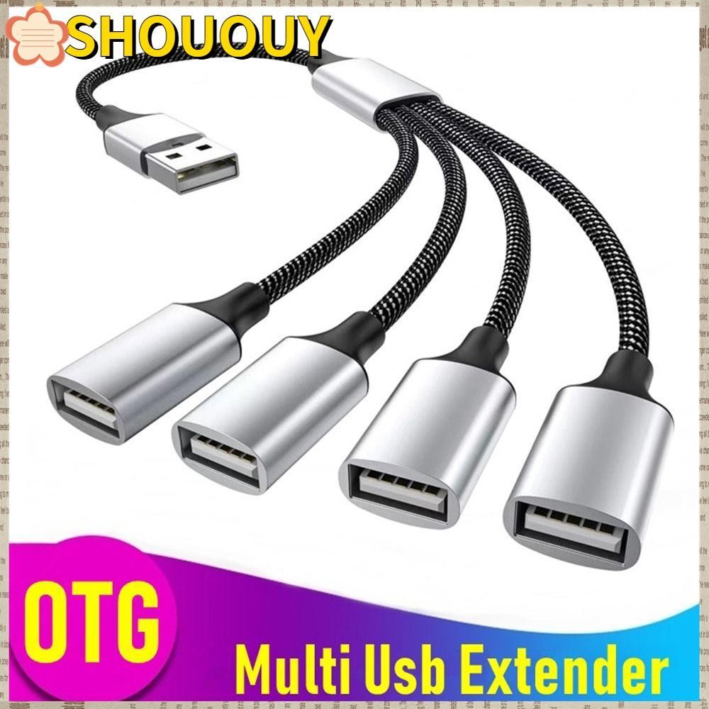 Shououy เครื่องขยาย USB ตัวแยกการชาร์จ
อะแดปเตอร์โอทีจี ฮับประเภท C การถ่ายโอนข้อมูล ตัวแปลง สายต่อ 4 อิน 1 โทรศัพท์มือถือ สำหรับพีซีแล็ปท็อป
