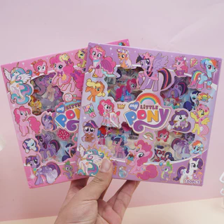 (🇹🇭สติ๊กเกอร์เซ็ต) 🦄มายลิตเติ้ลโพนี่ Stickers 100 ชิ้น กล่องใหญ่ PVC น่ารักกันน้ำ สติ๊กเกอร์ไดคัท ลายน่ารัก พร้อมส่งใ